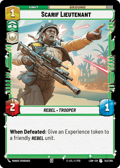 Scarif Lieutenant (LAW) Uncommon Fantasy Flight Games Standard Non-Foil