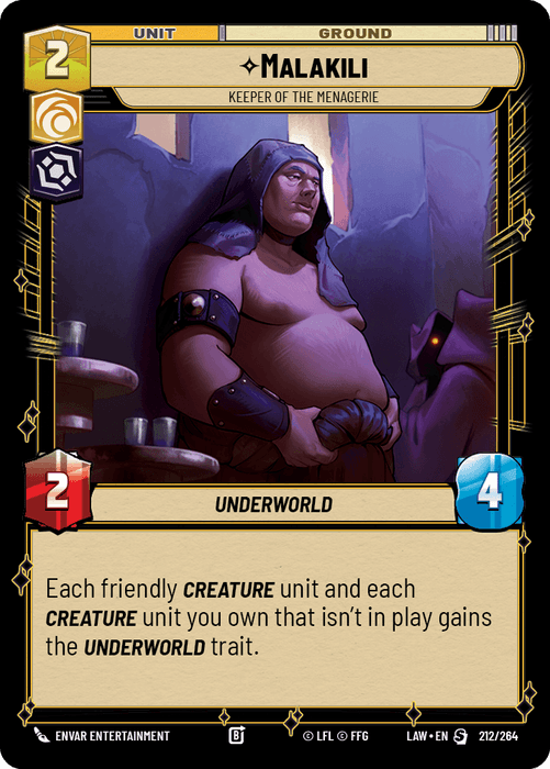 Malakili - Keeper of the Menagerie (LAW) Starter Fantasy Flight Games Standard Non-Foil