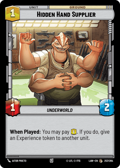Hidden Hand Supplier (LAW) Common Fantasy Flight Games Standard Non-Foil