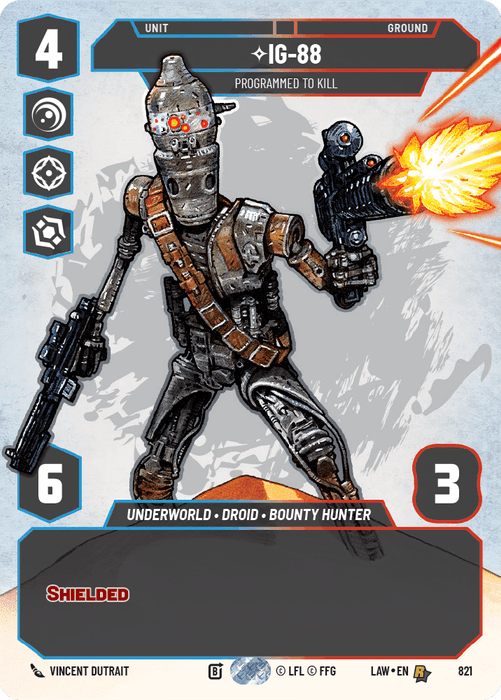 IG-88 - Programmed to Kill (LAW) Rare Fantasy Flight Games Prestige Non-Foil
