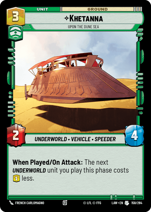 Khetanna - Upon the Dune Sea (LAW) Uncommon Fantasy Flight Games Standard Non-Foil