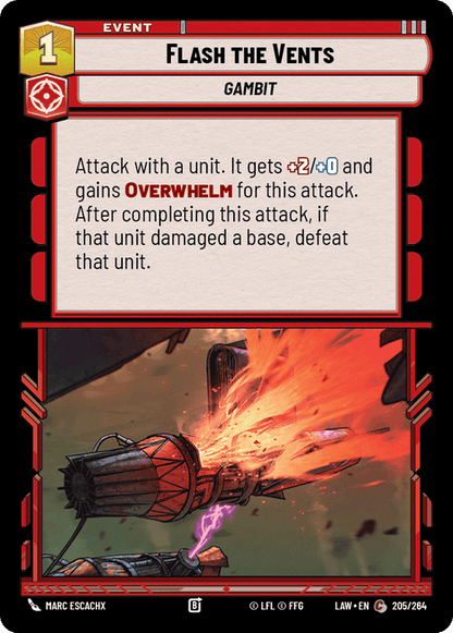 Flash the Vents (LAW) Common Fantasy Flight Games Standard Non-Foil