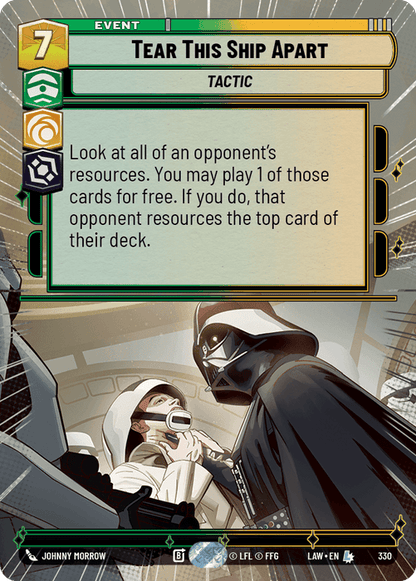 Tear This Ship Apart (LAW) Legendary Fantasy Flight Games Hyperspace Non-Foil