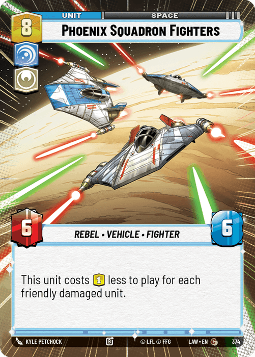 Phoenix Squadron Fighters (LAW) Common Fantasy Flight Games Hyperspace Non-Foil