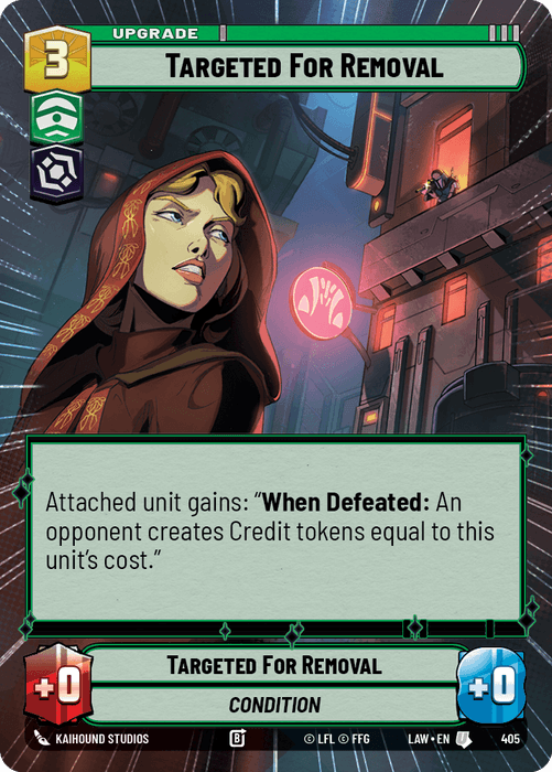 Targeted For Removal (LAW) Uncommon Fantasy Flight Games Hyperspace Non-Foil