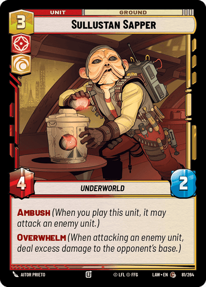 Sullustan Sapper (LAW) Common Fantasy Flight Games Standard Non-Foil