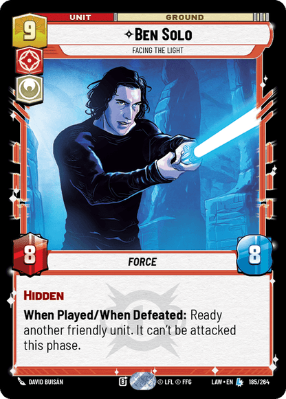 Ben Solo - Facing the Light (LAW) Legendary Fantasy Flight Games Standard Non-Foil