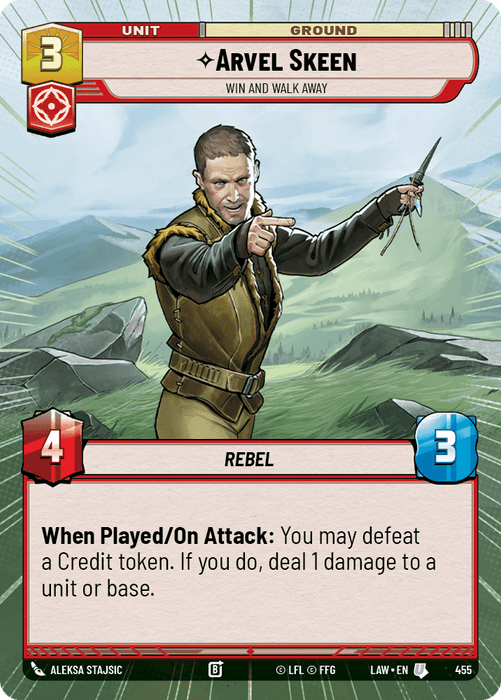 Arvel Skeen - Win and Walk Away (LAW) Uncommon Fantasy Flight Games Hyperspace Non-Foil