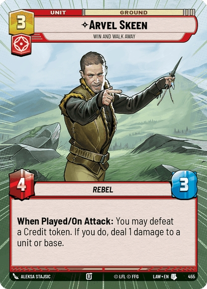 Arvel Skeen - Win and Walk Away (LAW) Uncommon Fantasy Flight Games Hyperspace Non-Foil