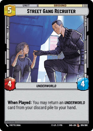 Street Gang Recruiter (LAW) Common Fantasy Flight Games Standard Non-Foil