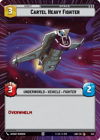 Cartel Heavy Fighter (LAW) Common Fantasy Flight Games Hyperspace Non-Foil