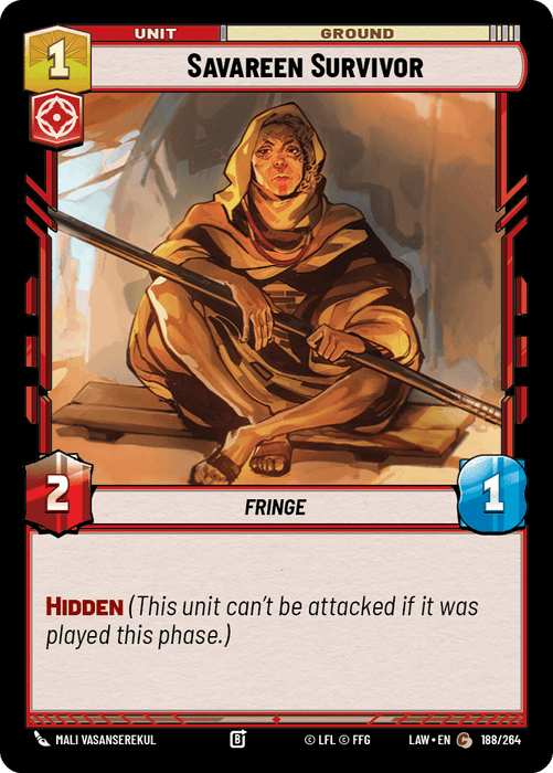 Savareen Survivor (LAW) Common Fantasy Flight Games Standard Non-Foil