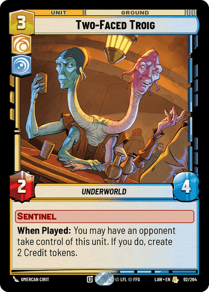 Two-Faced Troig (LAW) Rare Fantasy Flight Games Standard Non-Foil