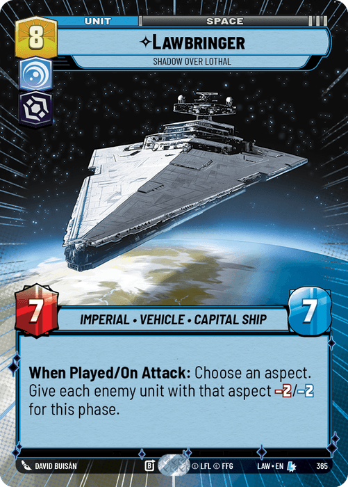 Lawbringer - Shadow Over Lothal (LAW) Legendary Fantasy Flight Games Hyperspace Non-Foil
