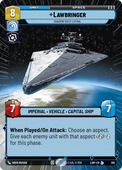 Lawbringer - Shadow Over Lothal (LAW) Legendary Fantasy Flight Games Hyperspace Non-Foil