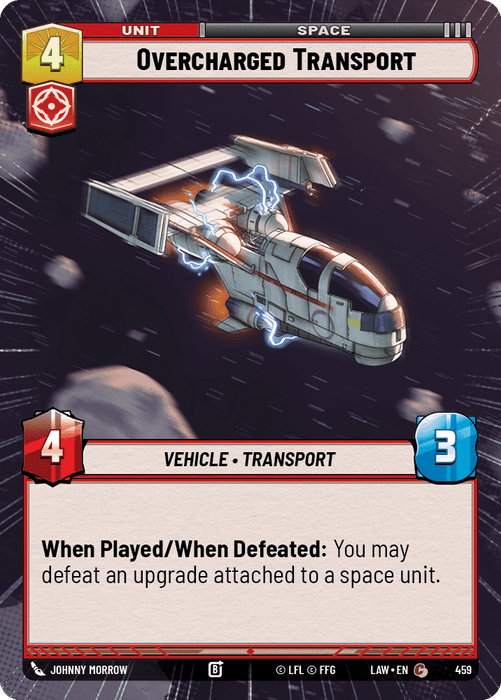 Overcharged Transport (LAW) Common Fantasy Flight Games Hyperspace Non-Foil