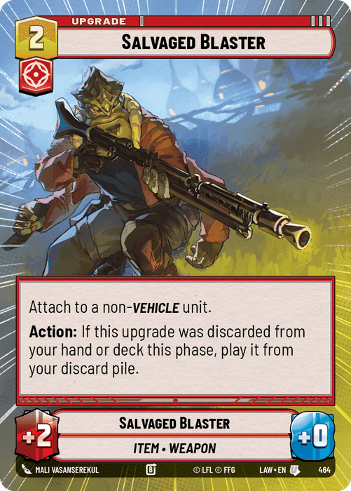 Salvaged Blaster (LAW) Uncommon Fantasy Flight Games Hyperspace Non-Foil