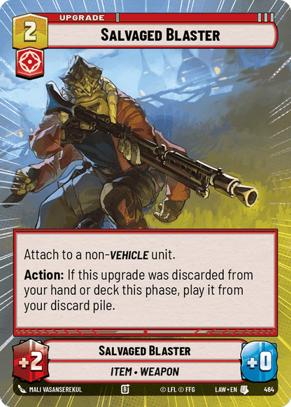 Salvaged Blaster (LAW) Uncommon Fantasy Flight Games Hyperspace Non-Foil