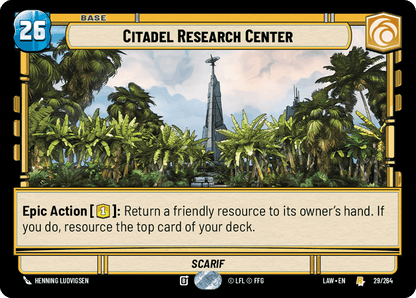 Citadel Research Center (LAW) Rare Fantasy Flight Games Standard Non-Foil
