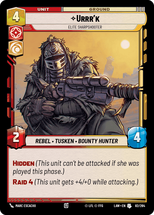 Urrr'k - Elite Sharpshooter (LAW) Uncommon Fantasy Flight Games Standard Non-Foil