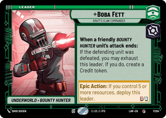 Boba Fett - Krayt's Claw Commander (LAW) Common