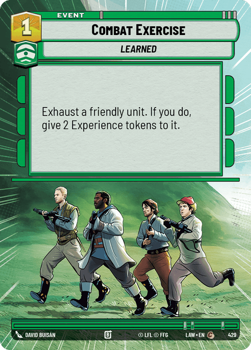 Combat Exercise (LAW) Common Fantasy Flight Games Hyperspace Non-Foil