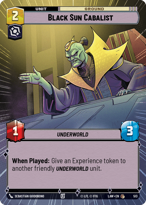 Black Sun Cabalist (LAW) Common Fantasy Flight Games Hyperspace Non-Foil