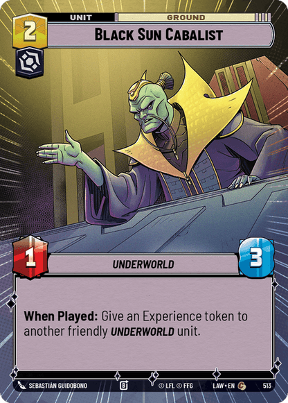 Black Sun Cabalist (LAW) Common Fantasy Flight Games Hyperspace Non-Foil
