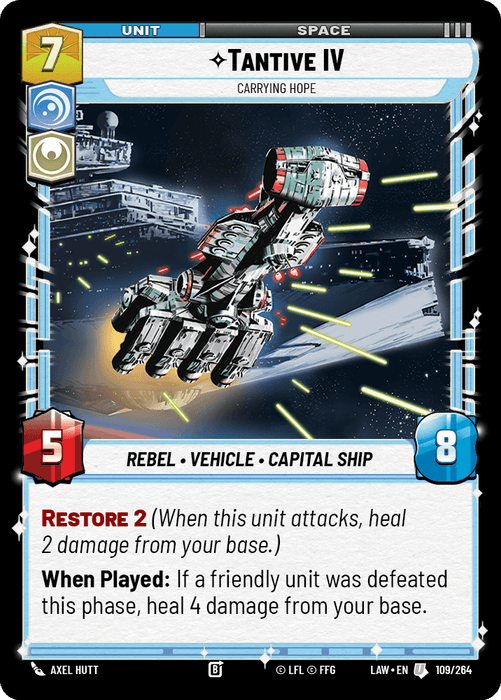 Tantive IV - Carrying Hope (LAW) Uncommon Fantasy Flight Games Standard Non-Foil