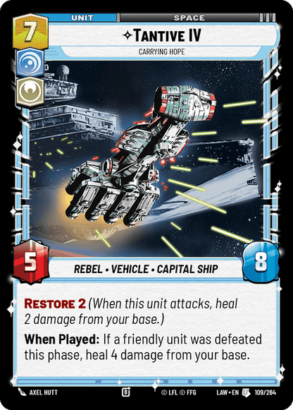 Tantive IV - Carrying Hope (LAW) Uncommon Fantasy Flight Games Standard Non-Foil