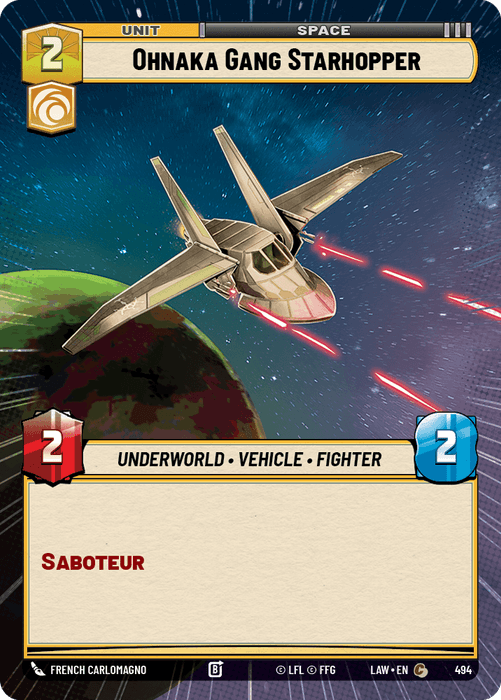 Ohnaka Gang Starhopper (LAW) Common Fantasy Flight Games Hyperspace Non-Foil