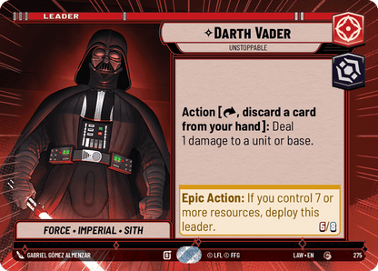 Darth Vader - Unstoppable (LAW) Common Fantasy Flight Games Hyperspace Non-Foil