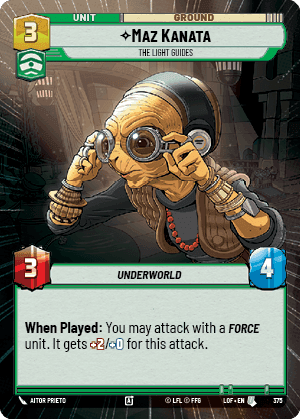 Maz Kanata - The Light Guides (LOF) Uncommon Fantasy Flight Games Hyperspace Non-Foil