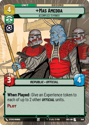 Mas Amedda - Accomplice to Power (SEC) Uncommon Fantasy Flight Games