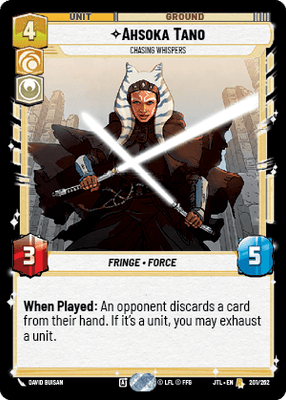 Ahsoka Tano - Chasing Whispers (JTL) Rare Fantasy Flight Games Standard Non-Foil