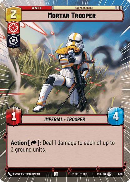 Mortar Trooper (ASH) Uncommon Star Wars Unlimited Fantasy Flight Games Hyperspace Non-Foil