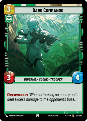 Daro Commando (SEC) Common Fantasy Flight Games Standard Non-Foil