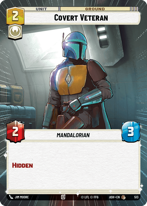 Covert Veteran (ASH) Common Star Wars Unlimited Fantasy Flight Games Hyperspace Non-Foil