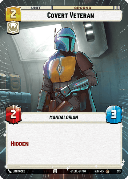 Covert Veteran (ASH) Common Star Wars Unlimited Fantasy Flight Games Hyperspace Non-Foil