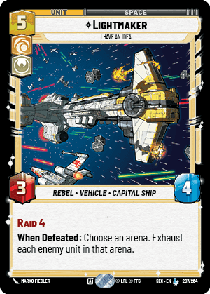 Lightmaker - I Have An Idea (SEC) Legendary Fantasy Flight Games