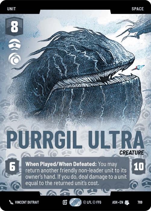 Purrgil Ultra (ASH) Uncommon Star Wars Unlimited Fantasy Flight Games Prestige Non-Foil