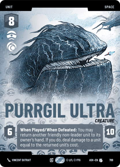 Purrgil Ultra (ASH) Uncommon Star Wars Unlimited Fantasy Flight Games Prestige Non-Foil