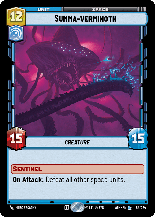Summa-verminoth (ASH) Legendary Star Wars Unlimited Fantasy Flight Games Standard Non-Foil