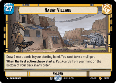Nabat Village - Ryloth (JTL) Rare Fantasy Flight Games Standard Non-Foil