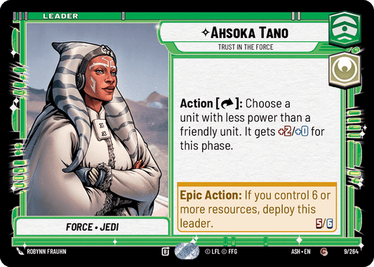 Ahsoka Tano - Trust in the Force (ASH) Common Star Wars Unlimited Fantasy Flight Games Standard Non-Foil
