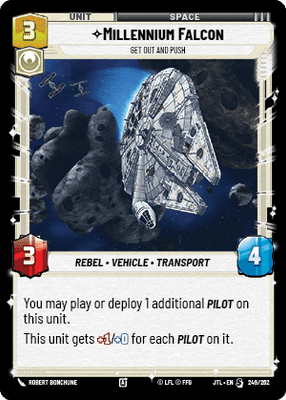 Millennium Falcon - Get Out And Push (JTL) Starter Fantasy Flight Games Standard Non-Foil