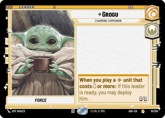 Grogu - Charming Companion (ASH) Rare Star Wars Unlimited Fantasy Flight Games Standard Non-Foil