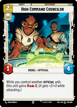 High Command Councilor (SEC) Common Fantasy Flight Games
