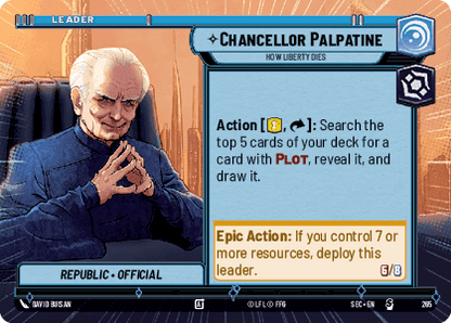 Chancellor Palpatine - How Liberty Dies (SEC) Starter Fantasy Flight Games