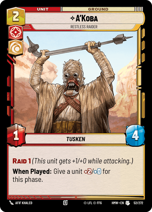 A'Koba - Restless Raider (HMW) Uncommon